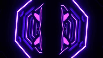 Purple and Light Green Neon Psychedelic Abstract Strobe Background VJ Loop I 4K video