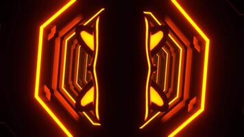 Red and Orange Neon Psychedelic Abstract Strobe Background VJ Loop I 4K video