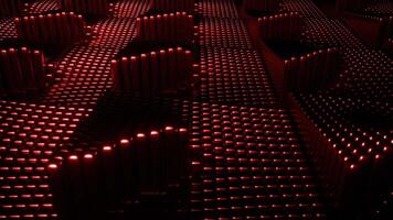 Red Infinite Cycle of Column Growth Background VJ Loop I 4K video