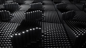 silver- oändlig cykel av kolumn tillväxt bakgrund vj slinga jag 4k video