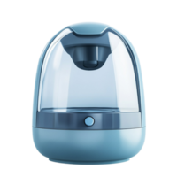 Compact Blue Humidifier with a Sleek and Modern Water Tank Design png