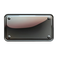 Metal Plate with Rivets Transparent Background png