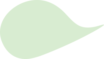 Abstract organic shape. Irregular form. Pastel green color. Smooth edges. Transparent background. Solid fill. Simple design. Modern art. Minimalist aesthetic. Isolated element. png