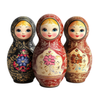 Russian Nesting Dolls Matryoshka Transparent Background png