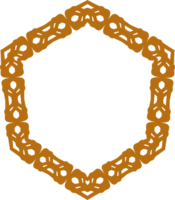 Intricate geometric frames with lace-like patterns creating an elegant and sophisticated aesthetic. Timeless and versatile ornamental lace-like elements for artistic and modern design projects. png