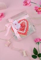 Hearth Shapes Cake for Valentines Days photo