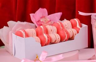 Beautiful of Heart Shapes Macaron for Valentines Days photo