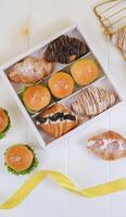 Top view of Pastry and Bakery Hampers Box photo
