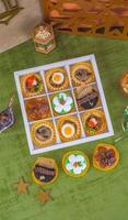 Top View of Ramadan and EID Mubarak Food Hampers photo