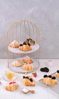 Mini Croissant Pastry Series for Valentines Days photo