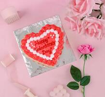 Love or Heart Shapes Cakes for Valentines Days photo