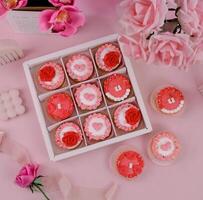 Pink Series of Valentines Days Hampers Box photo