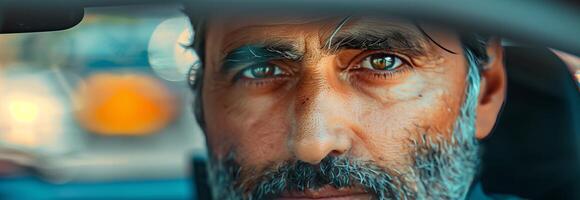 A man with a beard and a mustache photo