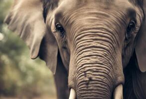 open tongue wild tusk animal trunk mouth large elephant closeup wildlife photo
