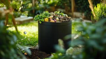 Modern Compost Bin for Sustainable Gardening photo