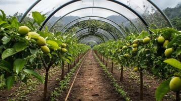 Greenhouse Fruit Orchard - Sustainable Farming photo