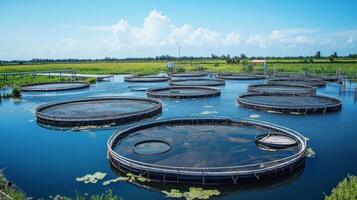 Sustainable Aquaculture Fish Farming System photo