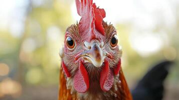 Close-up of a Rooster's Head photo