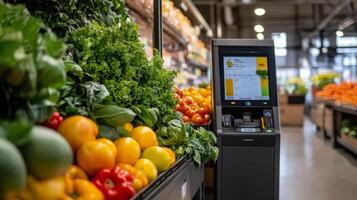 Automated Grocery Checkout with Fresh Produce photo