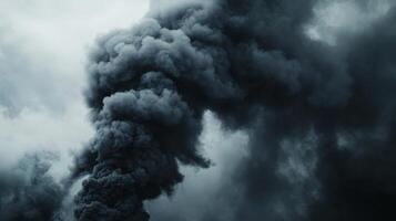 Dark Pollution Clouds in the Sky photo