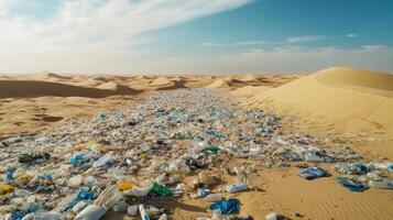 Plastic Waste in the Desert. A Visual Tragedy photo