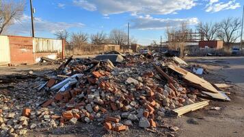 Demolition Site - Ruined Building photo