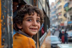 A boy smiling photo