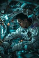 Astronaut in space photo