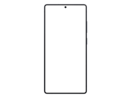Ultra Titanium Jetblack Smartphone Mockup Template Without Background. Frame Only. Isolated png