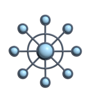 Network Node Icon Hub and Spoke Connection Symbol png