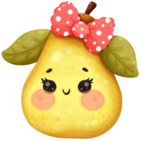 Pear cartoon clipart png