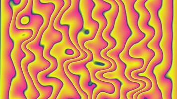 psychedelic Liquid curved lines pattern animation. colorful Motion graphic background 4K video