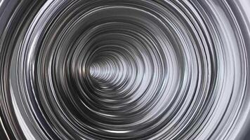 Abstract Metal Tunnel Looping 3D Futuristic Motion Background video