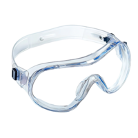 Full-Coverage Clear Safety Goggles Isolated on Transparent Background png