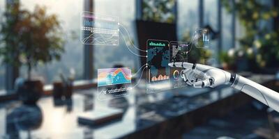 Robotic System Assisting in Data Calculation and Analysis Process photo