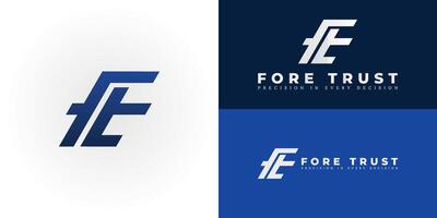 The dynamic logo design features the initials FT creatively integrated into a stylized, forward-moving form, creating a symbol that evokes a sense of strategic growth and insightful market analysis. vector