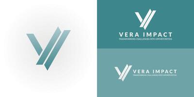 The dynamic logo design creatively integrates the initials VI into a stylized, layered V shape, creating a unique striking symbol that evokes a sense of strategic insight and expert guidance. vector