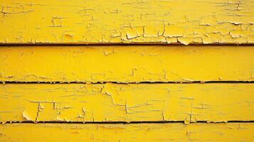 Weathered Yellow Wooden Planks Background photo