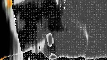 Glitching Data Stream Digital Flow video