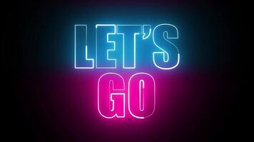 LETS GO NEON TITLE ANIMATION V2V1 video