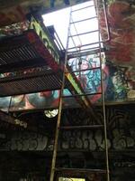 Ladder in an Abandoned Building near Los Angeles, California photo