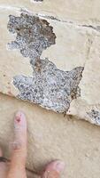 Scraped Finger on Left Hand while Remodeling a Brick House photo