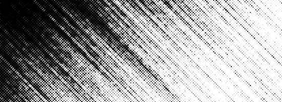 Grunge halftone scratch line background. Fading grit noise texture. Dotted pop art sand wallpaper. Retro dynamic pixelated stripe backdrop. Anime or manga style comic overlay. Halfton template vector
