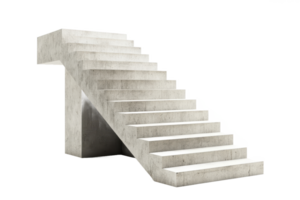 A concrete stairs and their potential uses in architectural design. png