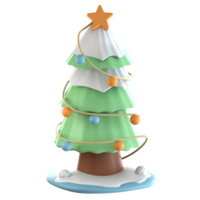 A christmas tree with a star on top png