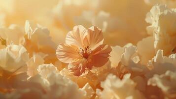 A close up of a bunch of white flowers photo