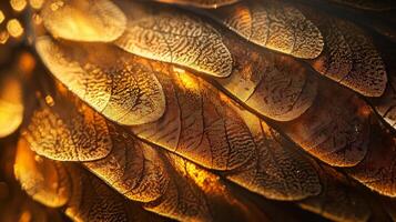 A close up of the wings of a bird photo