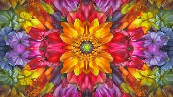 A colorful flower arrangement is shown in this image photo