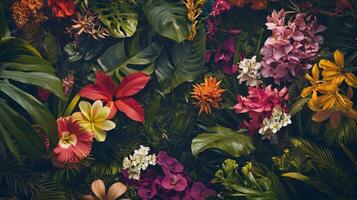A large group of colorful flowers and plants photo