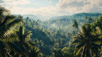 A view of the jungle from above photo
